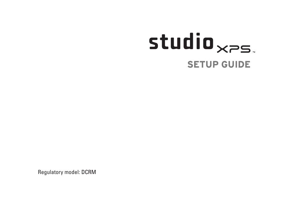 Setup guide | Dell Studio XPS 9100 (Mid 2010) User Manual | Page 3 / 74