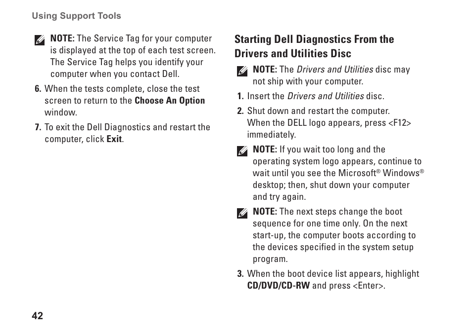 Dell Studio XPS 9100 (Mid 2010) User Manual | Page 44 / 74