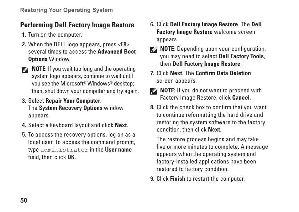 Dell Studio XPS 9100 (Mid 2010) User Manual | Page 52 / 74
