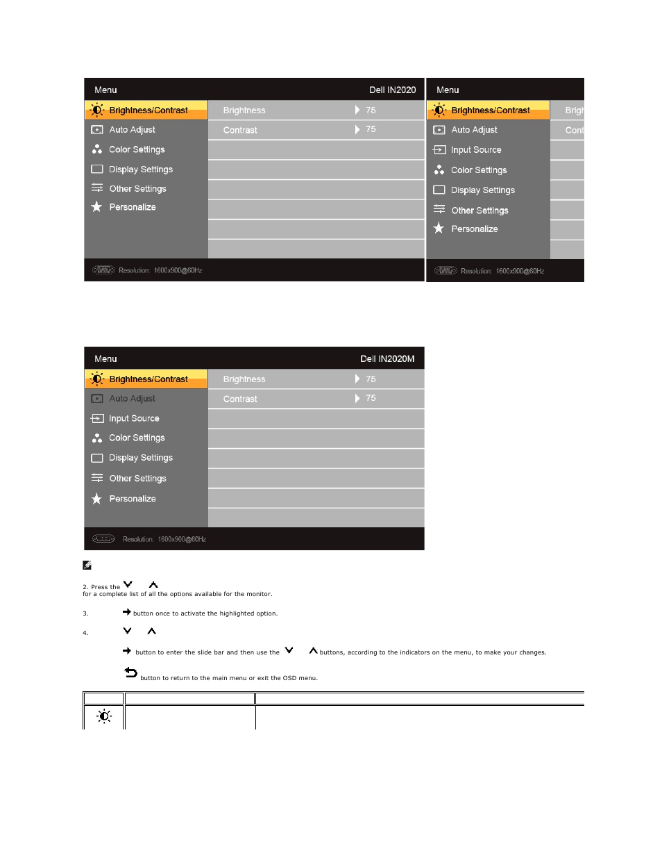 Dell IN2020 Monitor User Manual | Page 15 / 32