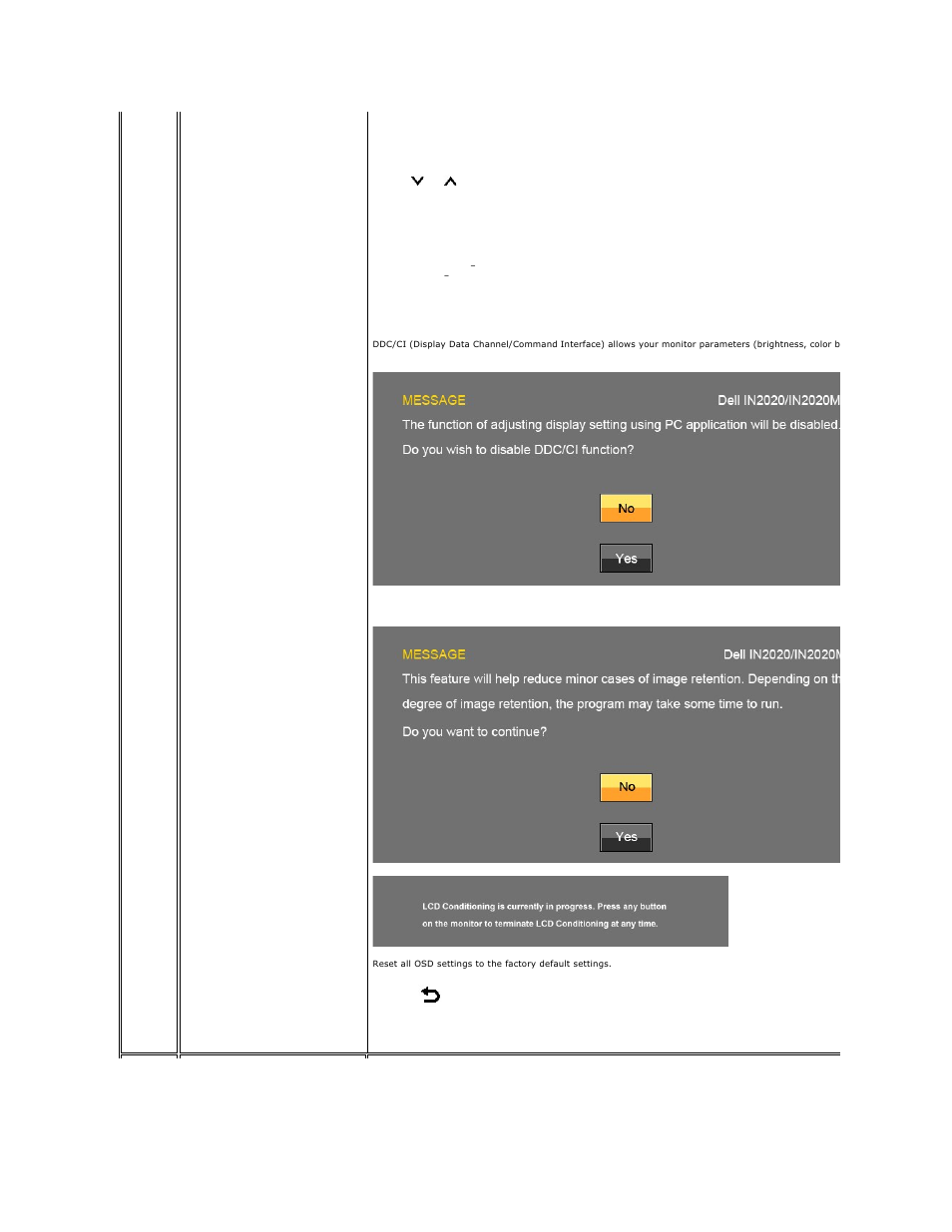 Dell IN2020 Monitor User Manual | Page 20 / 32