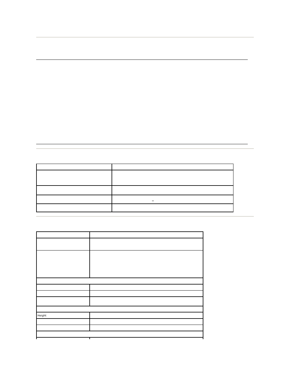 Preset display modes, Electrical, Physical characteristics | Dell IN2020 Monitor User Manual | Page 8 / 32