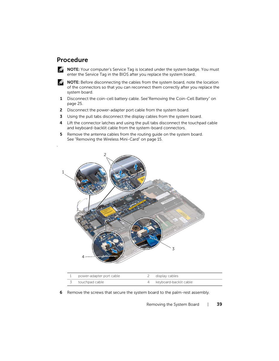 Procedure | Dell XPS 12 (9Q23, Late 2012) User Manual | Page 39 / 66