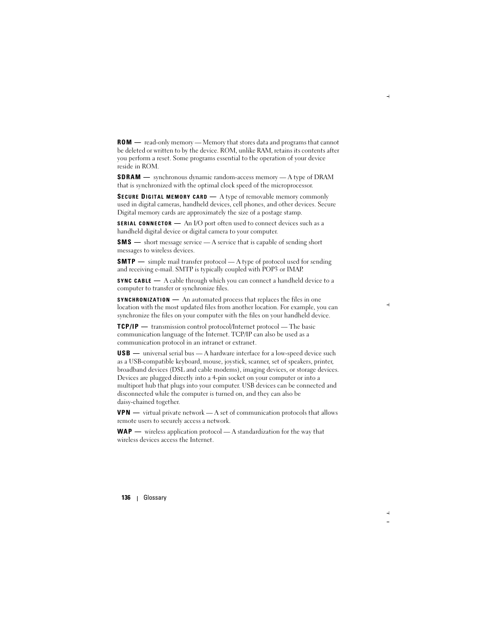 Dell Axim X51 User Manual | Page 136 / 142