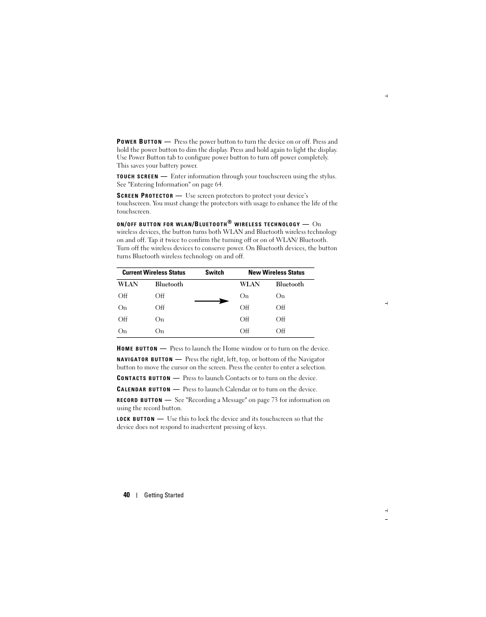 Dell Axim X51 User Manual | Page 40 / 142