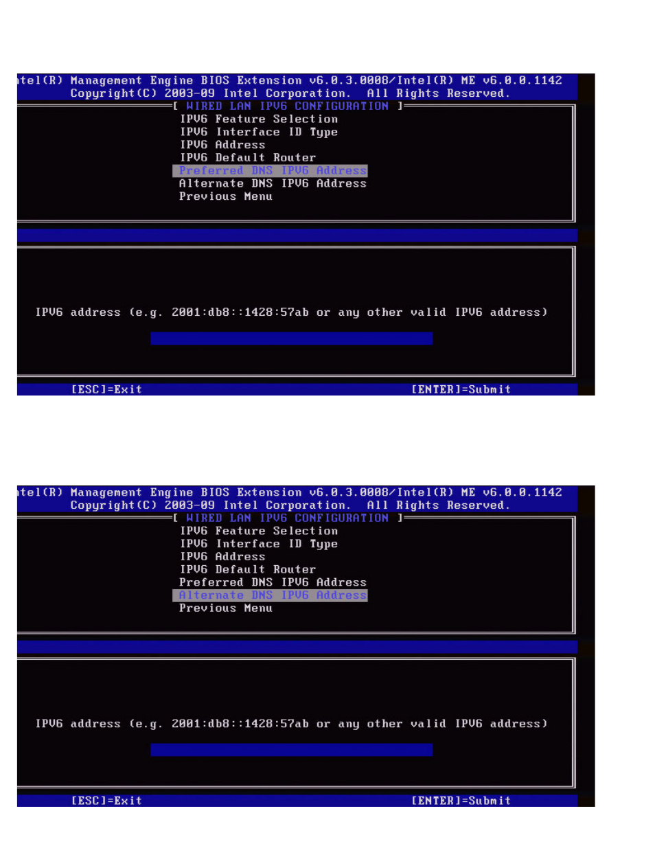 Alternate dns ipv6 address | Dell OptiPlex 980 (Early 2010) User Manual | Page 27 / 101