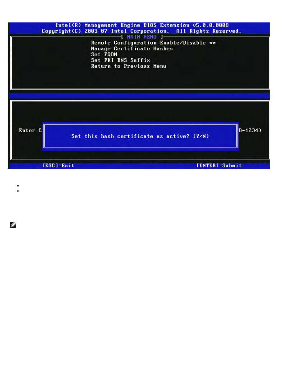 Deleting a hash | Dell OptiPlex 980 (Early 2010) User Manual | Page 44 / 101