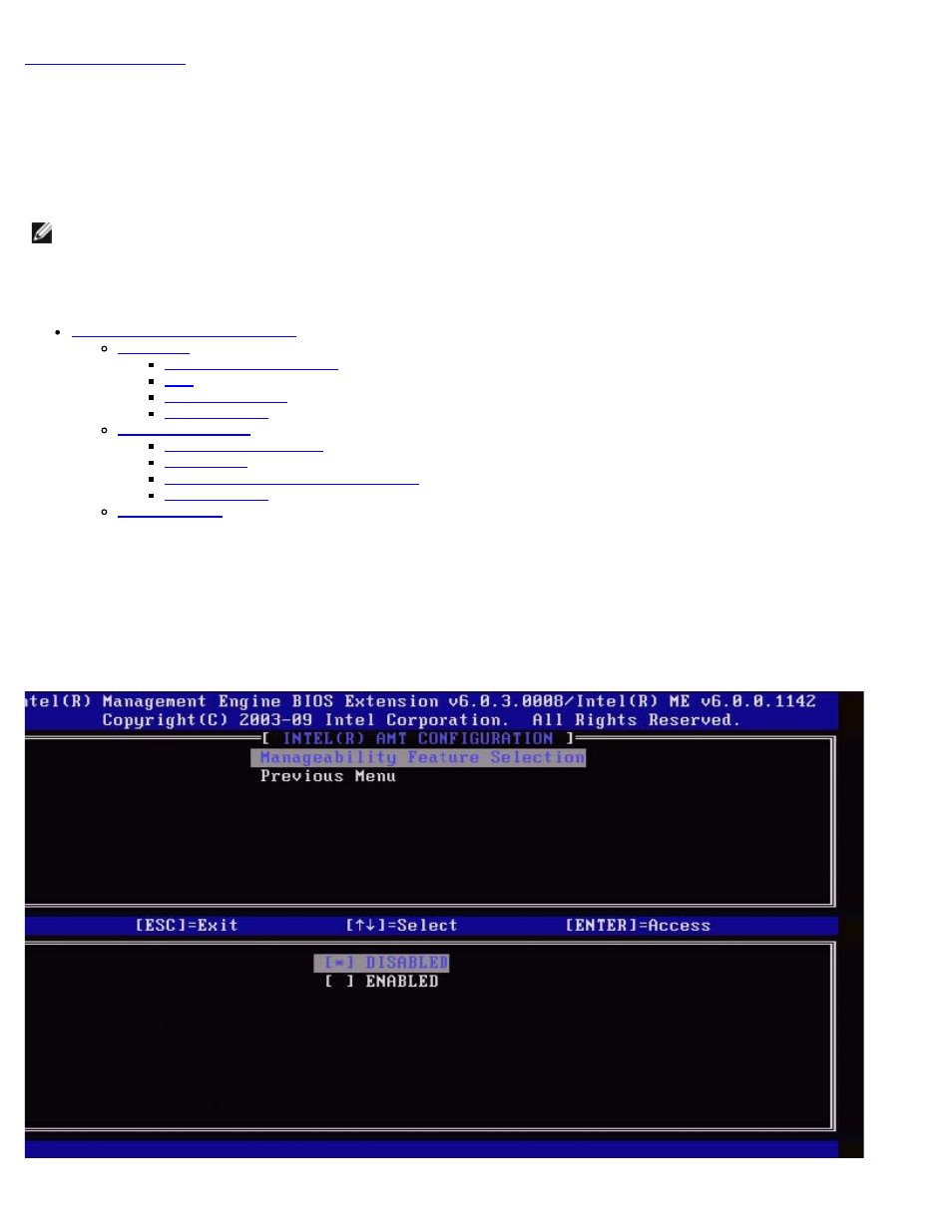 Amt configuration, Manageability feature selection | Dell OptiPlex 980 (Early 2010) User Manual | Page 52 / 101