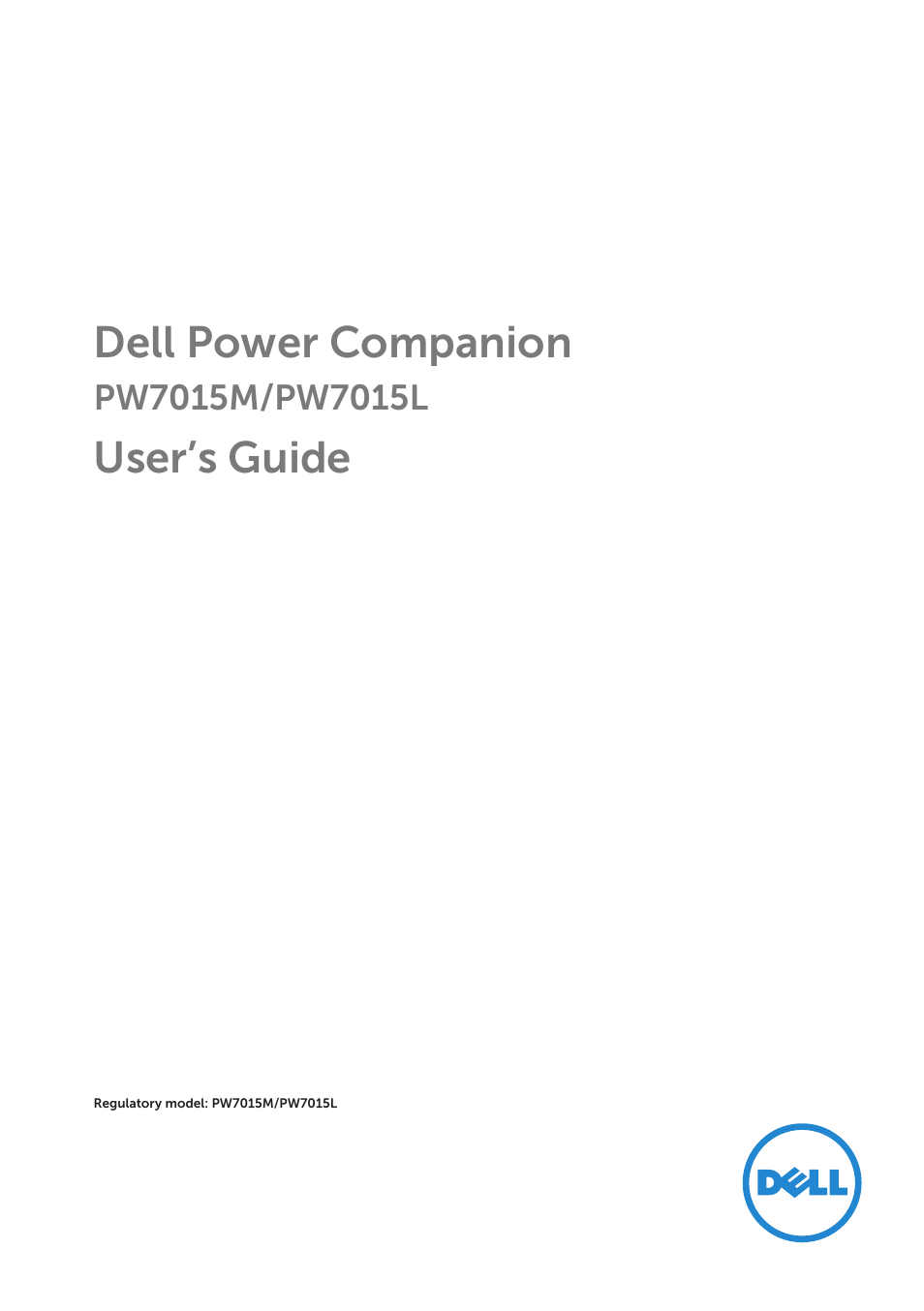 Dell Portable Power Companion (12000mAh) PW7015M User Manual | 16 pages