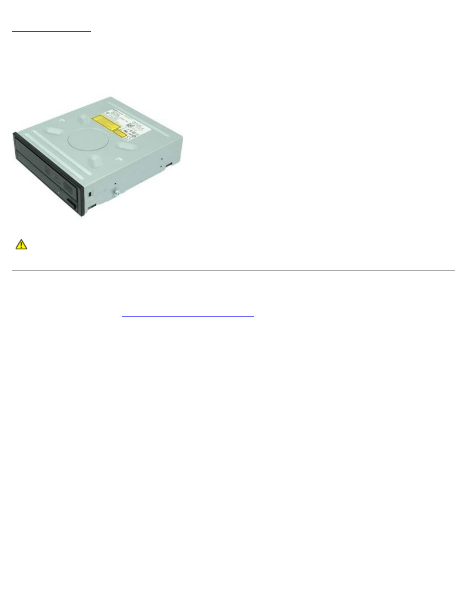 Optical drive, Removing the optical drive | Dell OptiPlex 980 (Early 2010) User Manual | Page 32 / 77