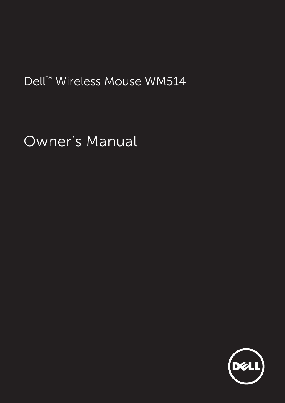 Dell Wireless Laser Mouse WM514 User Manual | 15 pages