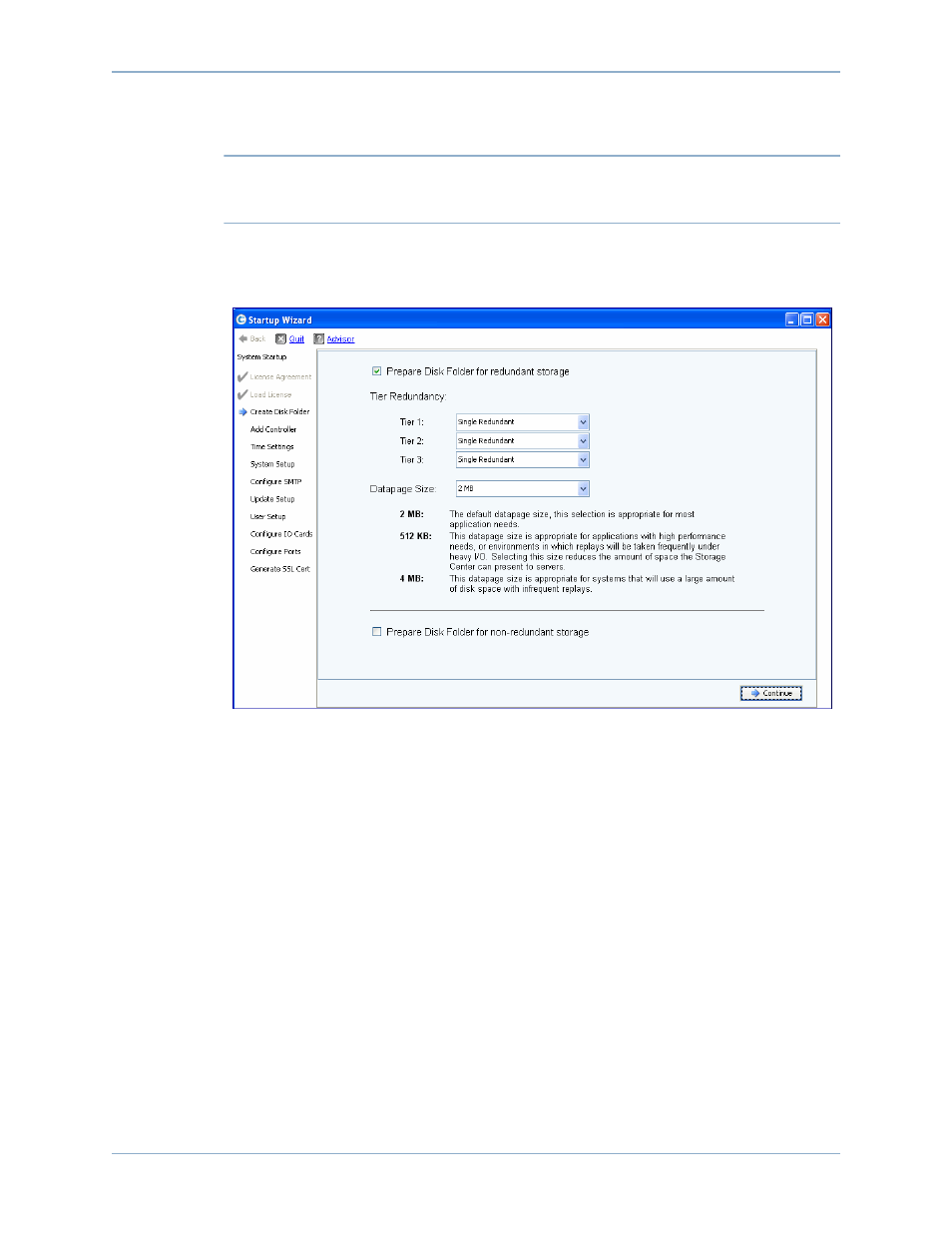 Advanced options, Advanced options (optional) on | Dell Compellent Series 30 User Manual | Page 18 / 70