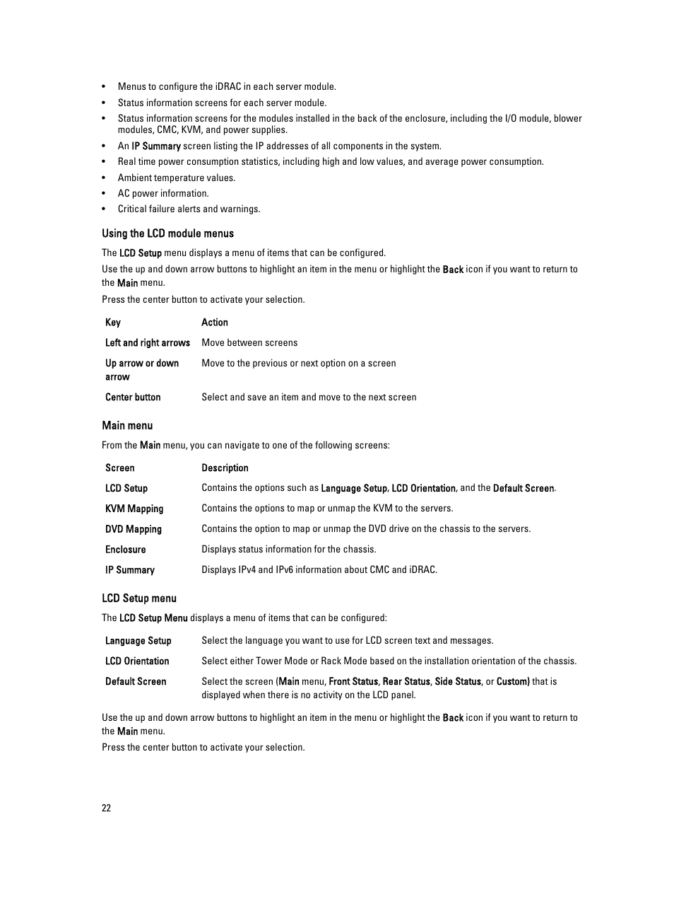 Dell PowerEdge VRTX User Manual | Page 22 / 150