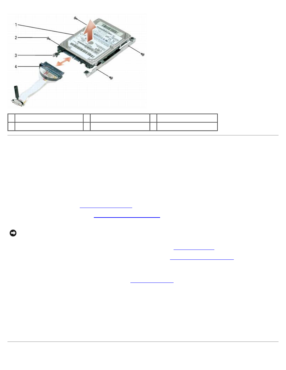 Replacing a hard drive | Dell XPS M2010 (MXP061, Mid 2006) User Manual | Page 46 / 76