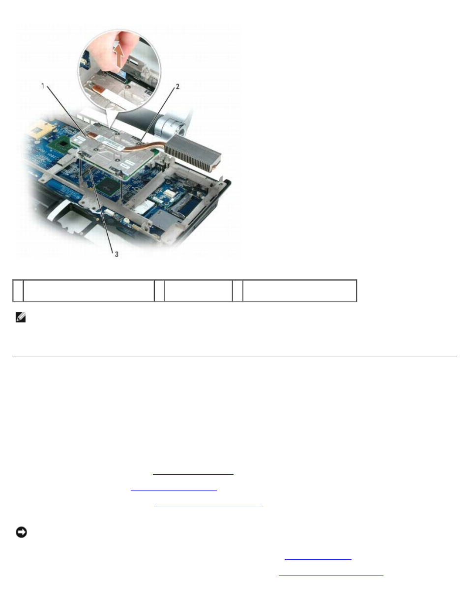 Replacing the video card/thermal-cooling assembly | Dell XPS M2010 (MXP061, Mid 2006) User Manual | Page 52 / 76