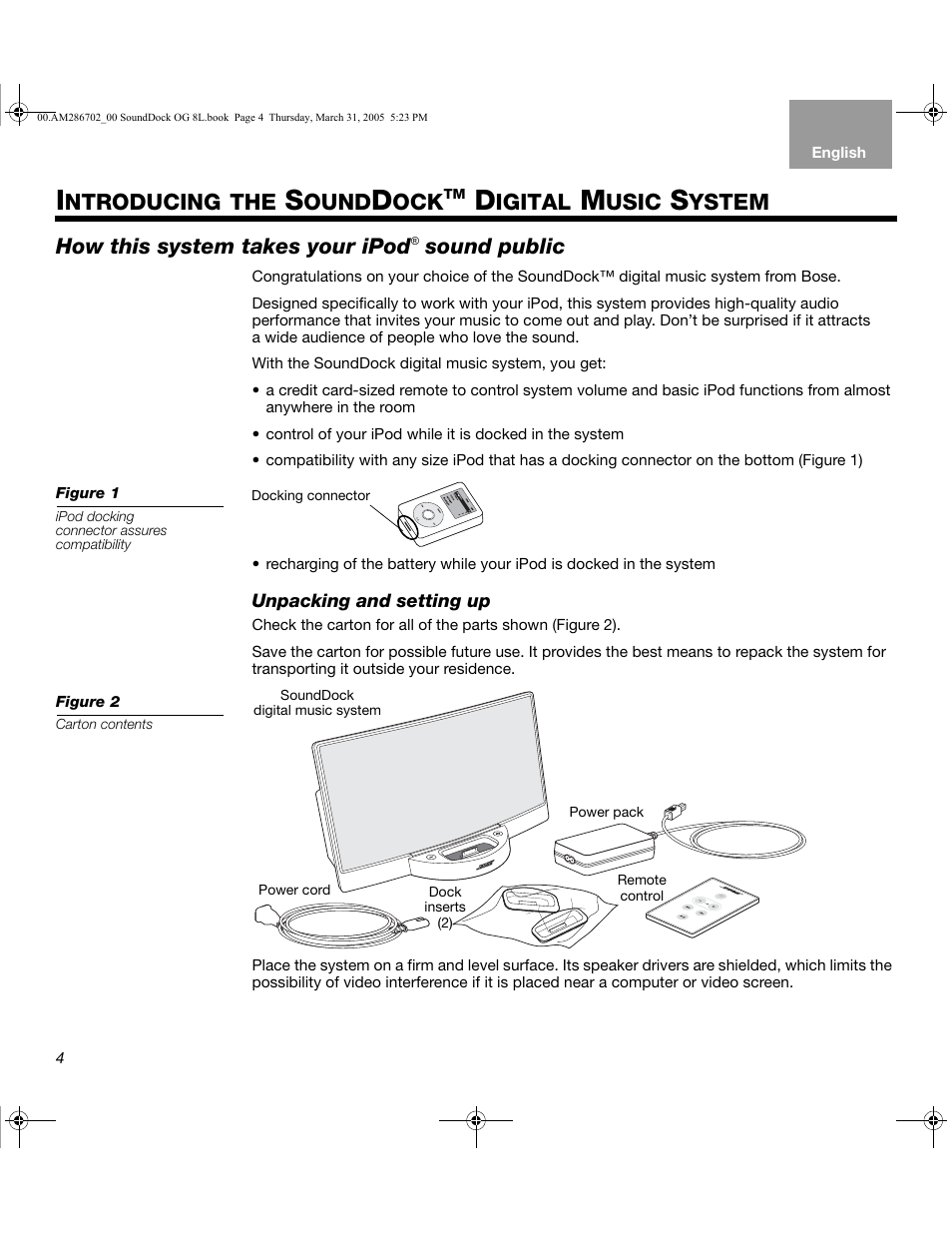 Ntroducing the, Ound, Igital | Usic, Ystem, How this system takes your ipod, Sound public | Bose SoundDock User Manual | Page 4 / 72