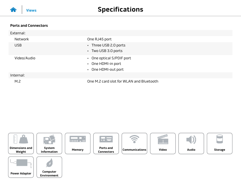 Ports and, Connectors, Specifications | Dell Alienware Alpha (Late 2014) User Manual | Page 7 / 13
