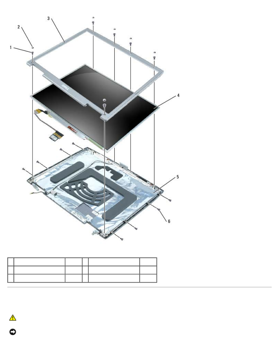 Display bezel | Dell Latitude D505 User Manual | Page 34 / 58