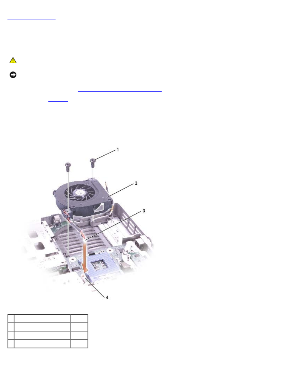 Fan: dell latitude d505 service manual | Dell Latitude D505 User Manual | Page 47 / 58