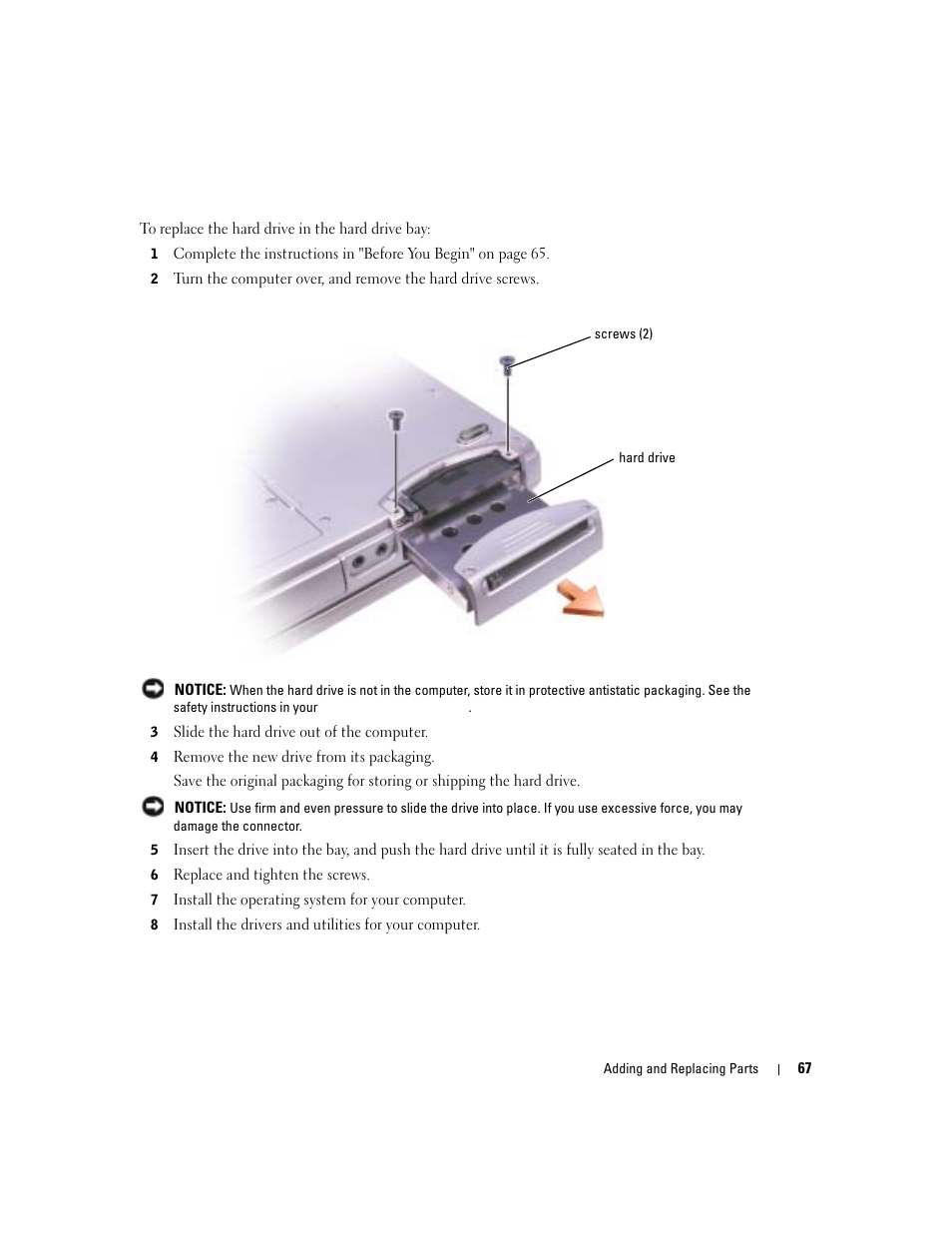 Dell Inspiron 1150 User Manual | Page 67 / 112