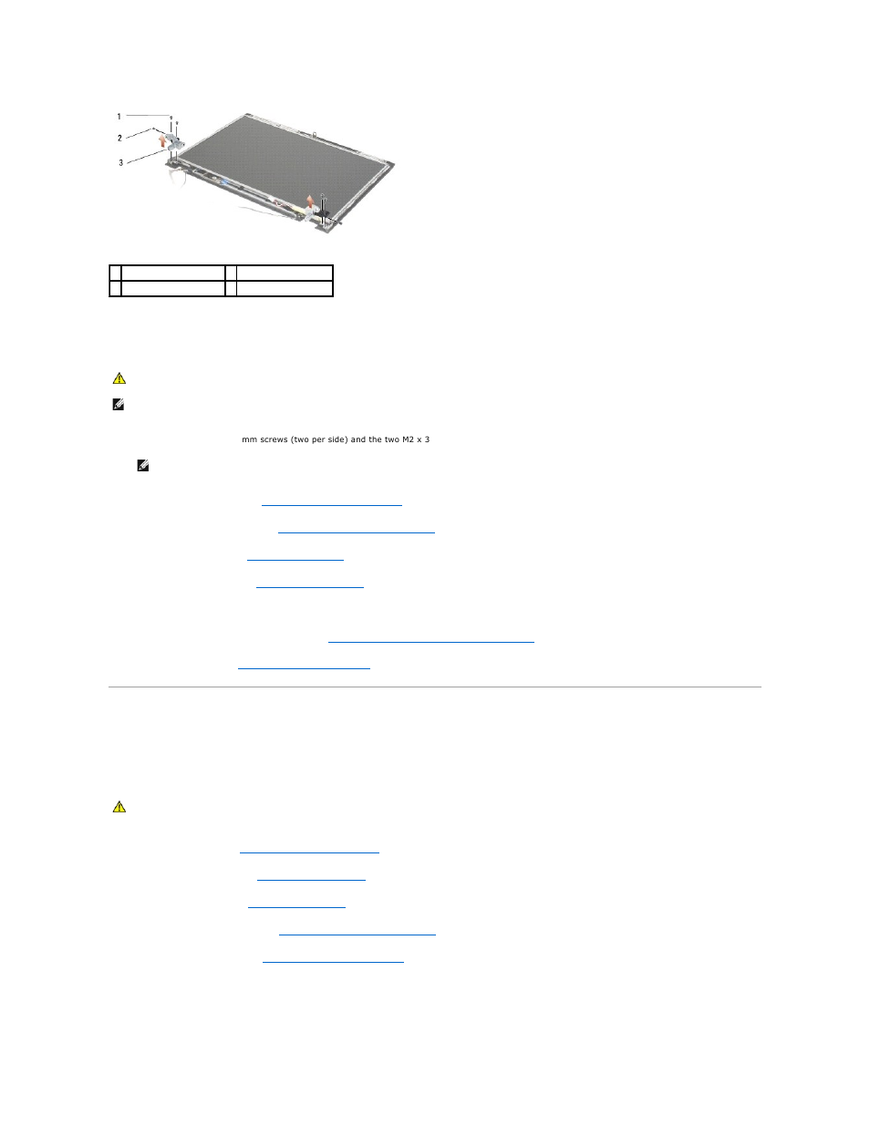 E5500 display inverter, Replacing the e5500 display hinges, Removing the e5500 display inverter | Dell Latitude E5500 User Manual | Page 25 / 73