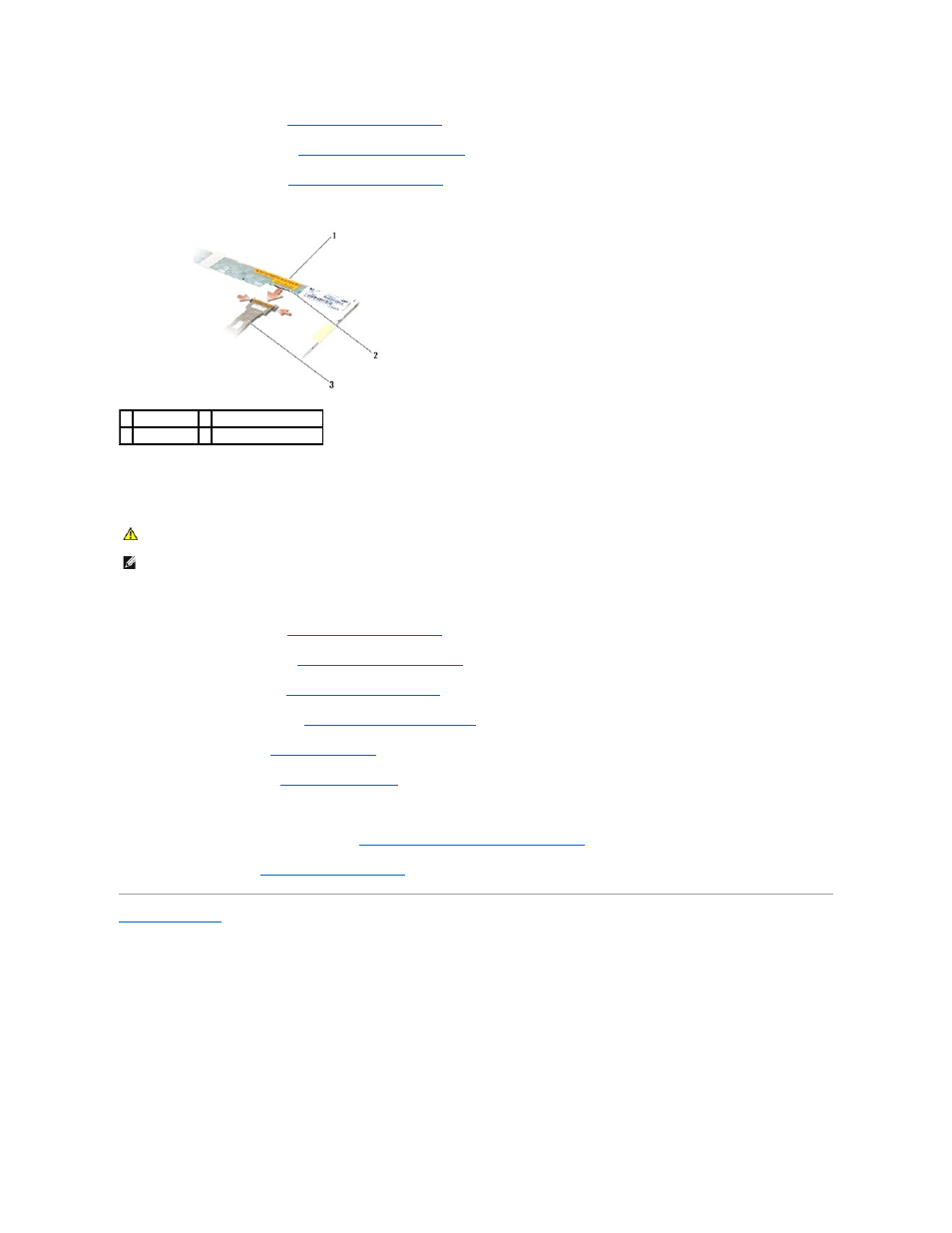 Replacing the e5500 display cable | Dell Latitude E5500 User Manual | Page 28 / 73