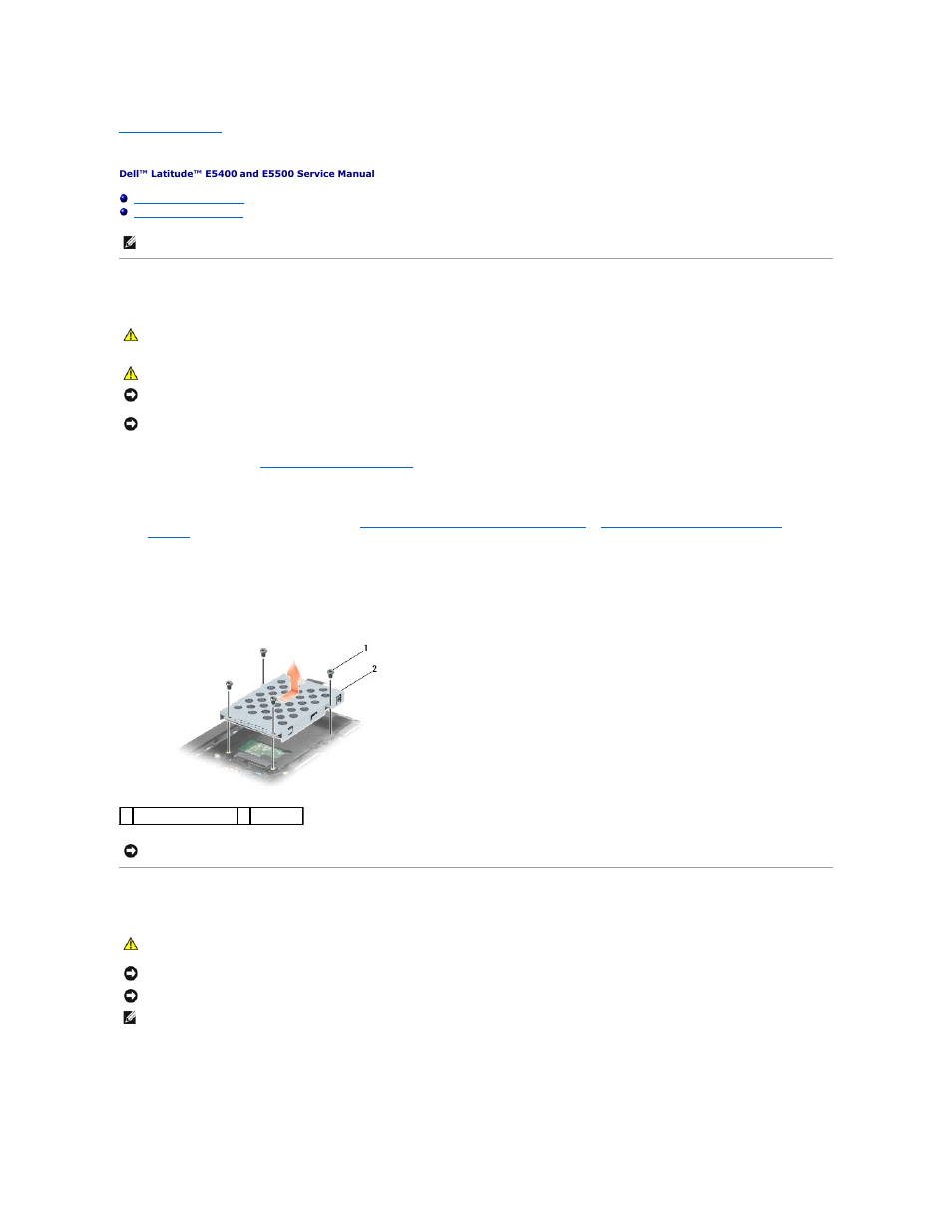 Hard drive, Removing the hard drive, Replacing the hard drive | Dell Latitude E5500 User Manual | Page 31 / 73