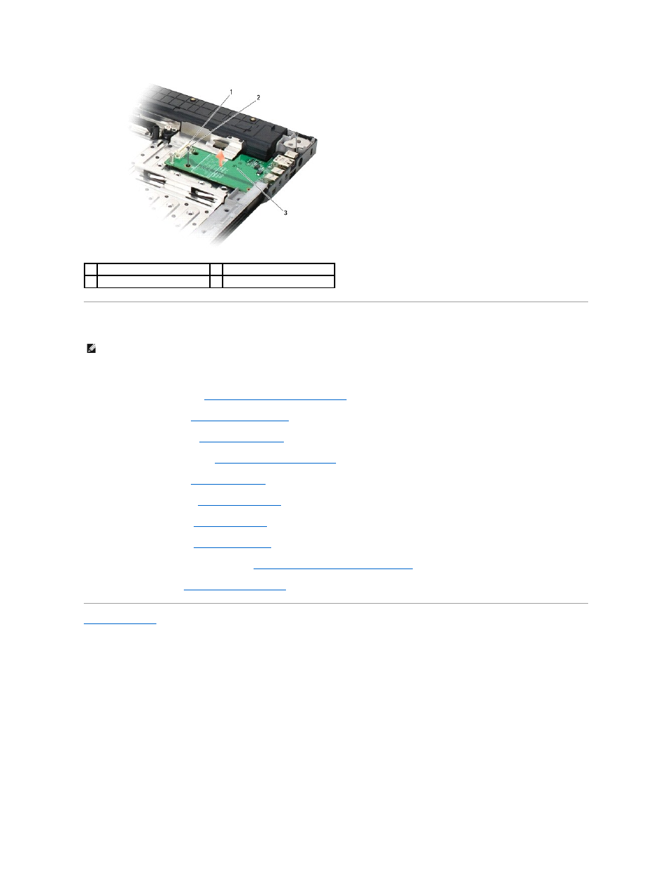 Replacing an e5500 i/o card | Dell Latitude E5500 User Manual | Page 36 / 73