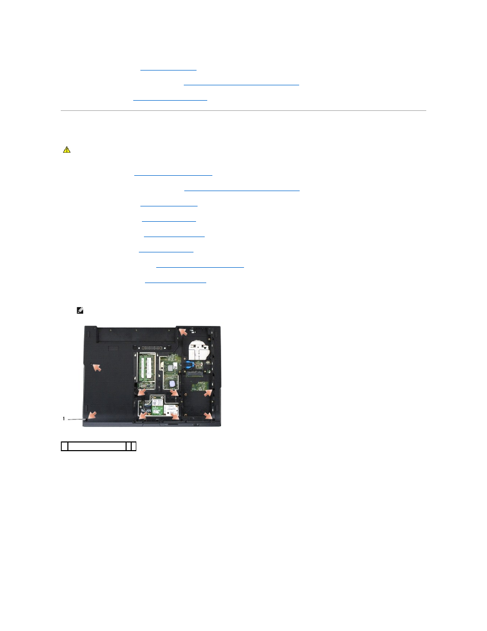 Removing the e5500 palm rest | Dell Latitude E5500 User Manual | Page 50 / 73