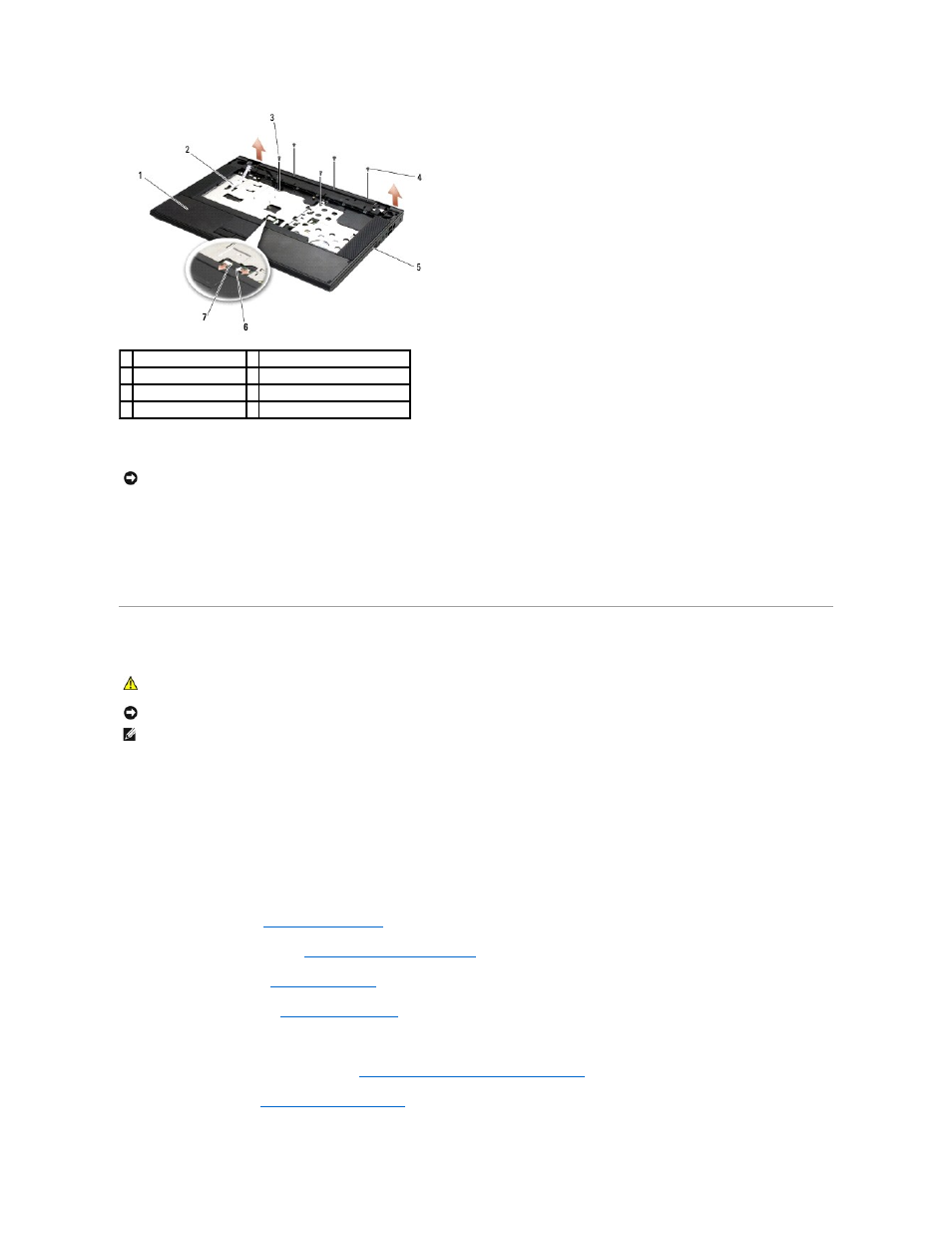 Replacing the e5500 palm rest | Dell Latitude E5500 User Manual | Page 51 / 73