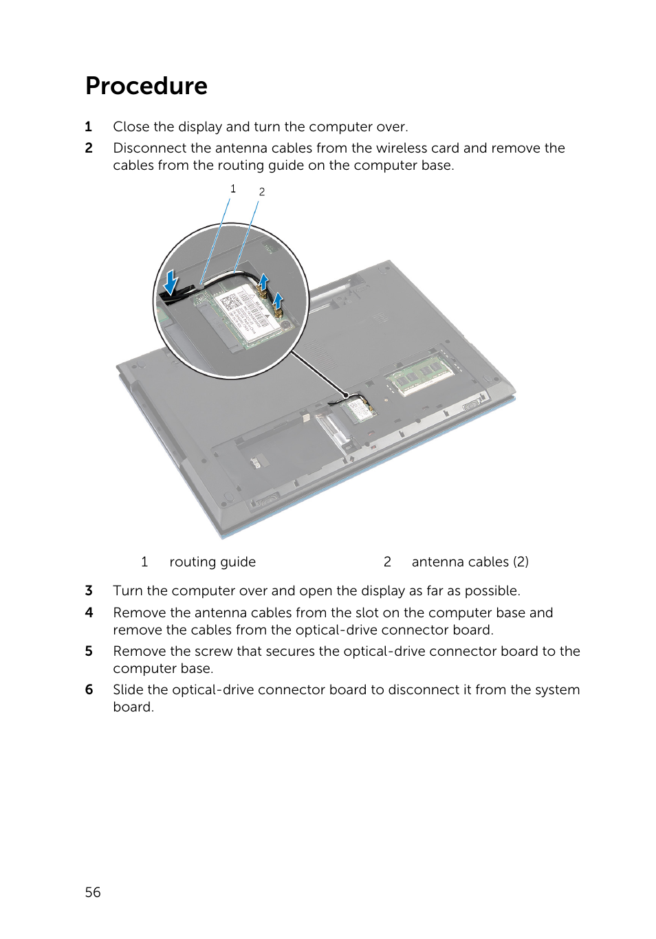 Procedure | Dell Inspiron 15 (3541, Mid 2014) User Manual | Page 56 / 97