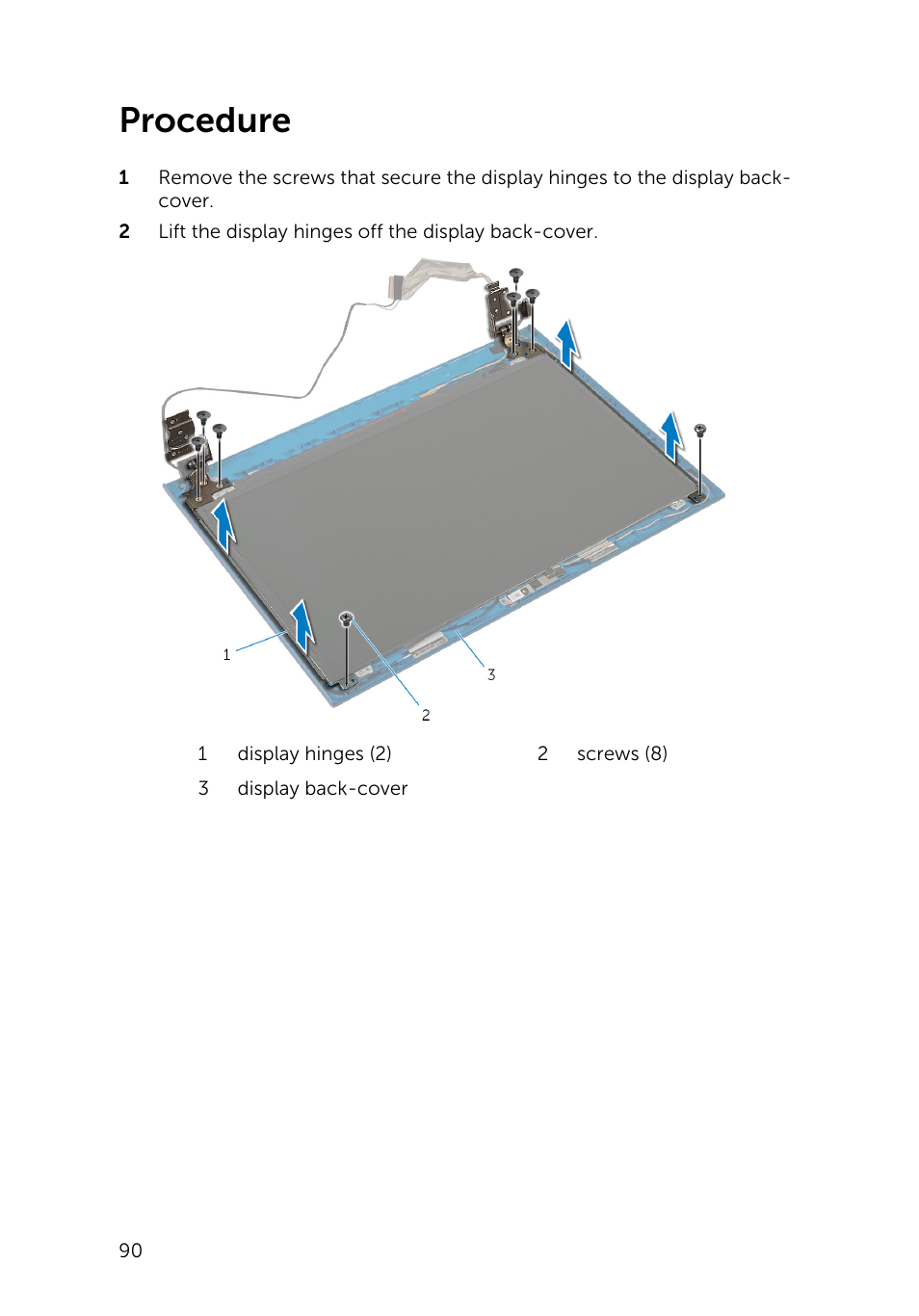 Procedure | Dell Inspiron 15 (3541, Mid 2014) User Manual | Page 90 / 97