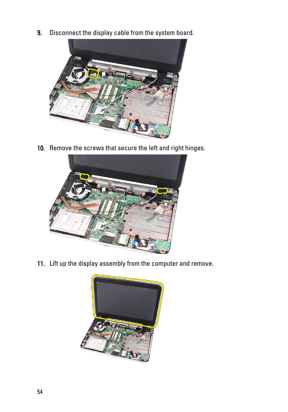 Dell Vostro 1440 (Mid 2011) User Manual | Page 54 / 78