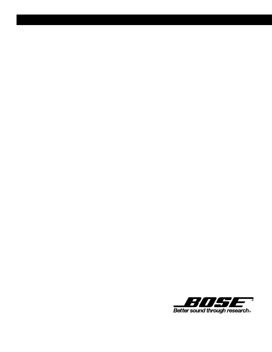 Bose 301 Series User Manual | Page 12 / 12