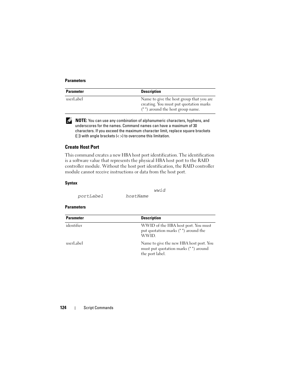 Create host port | Dell PowerVault MD3000 User Manual | Page 124 / 246