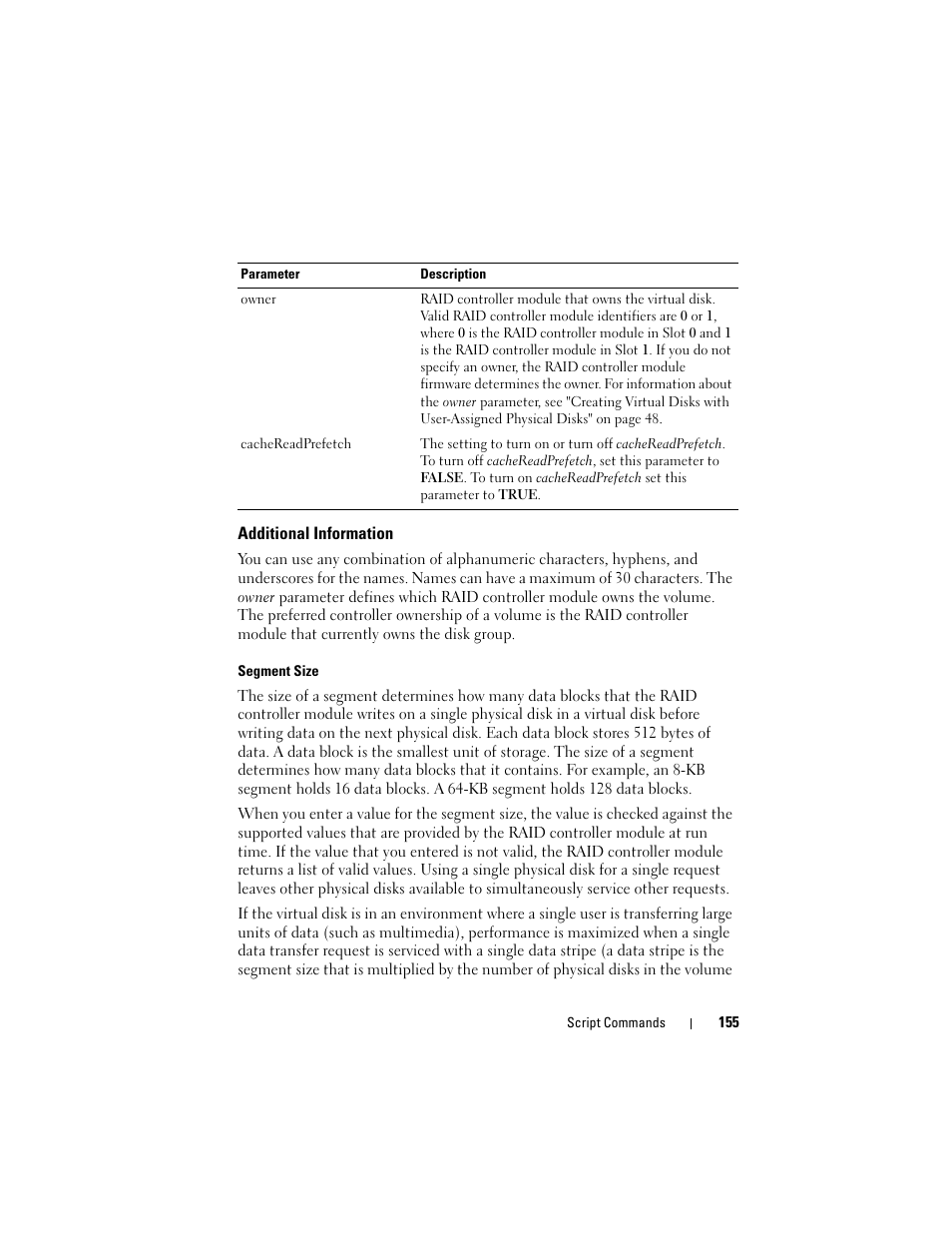 Additional information | Dell PowerVault MD3000 User Manual | Page 155 / 246