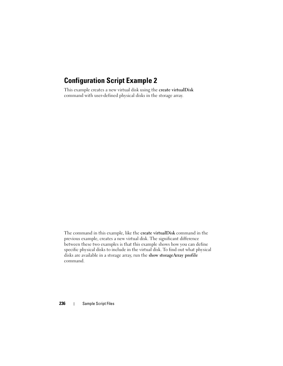Configuration script example 2 | Dell PowerVault MD3000 User Manual | Page 236 / 246