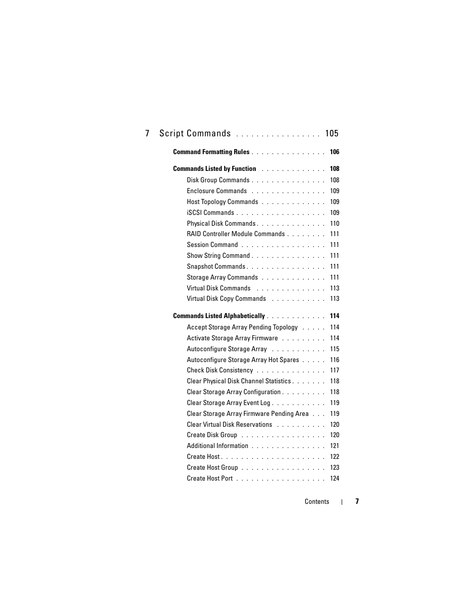 7script commands | Dell PowerVault MD3000 User Manual | Page 7 / 246