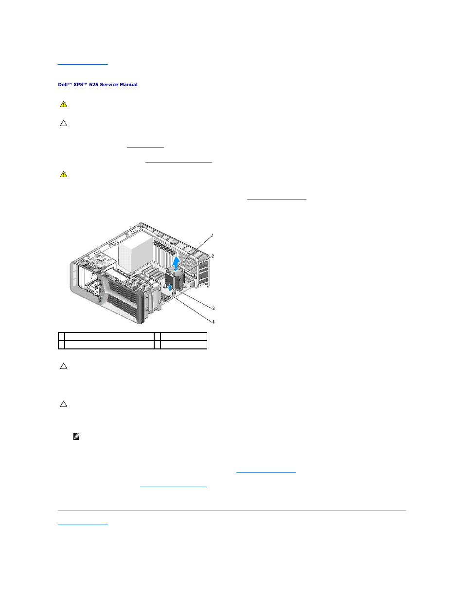 Replacing the processor heat sink | Dell XPS 625 (Early 2009) User Manual | Page 15 / 44