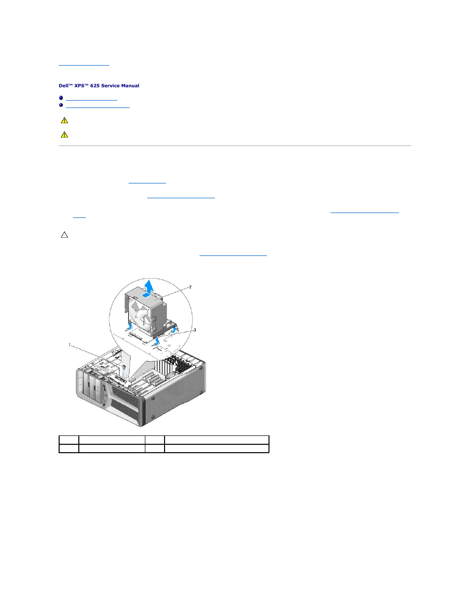Replacing fans, Replacing the card fan | Dell XPS 625 (Early 2009) User Manual | Page 22 / 44
