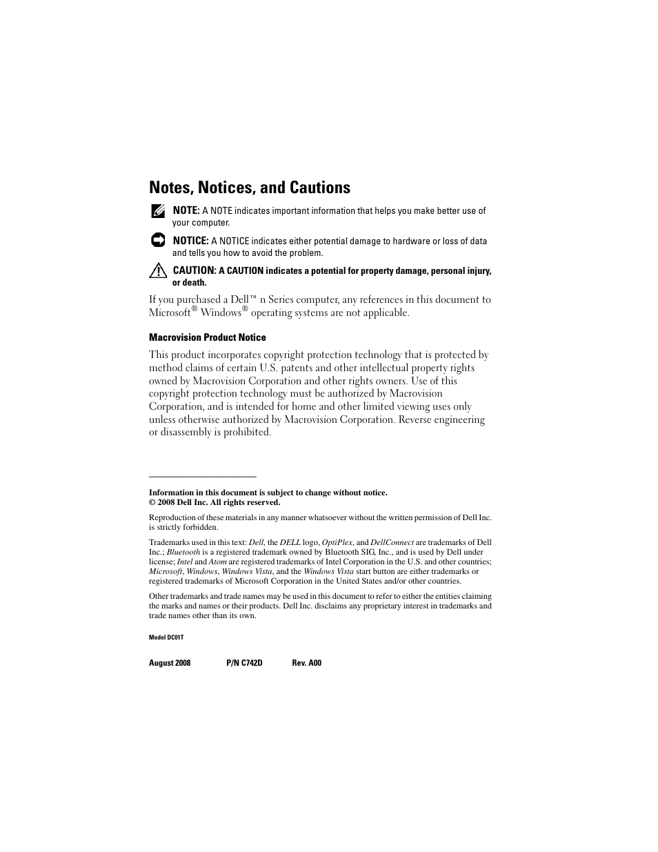 Dell OptiPlex FX160 (Late 2008) User Manual | Page 2 / 42