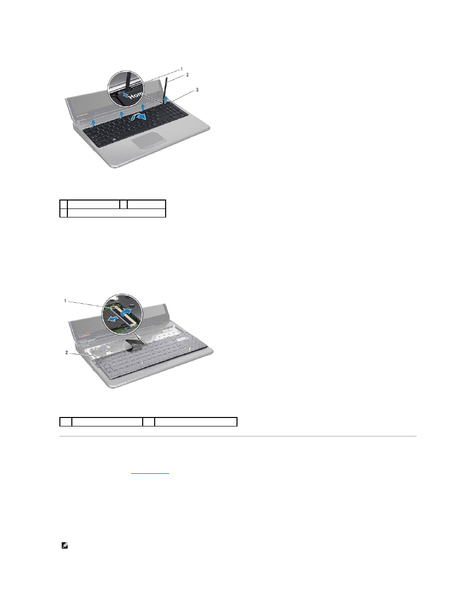 Replacing the keyboard | Dell Inspiron 15 (N5010, Early 2010) User Manual | Page 29 / 51