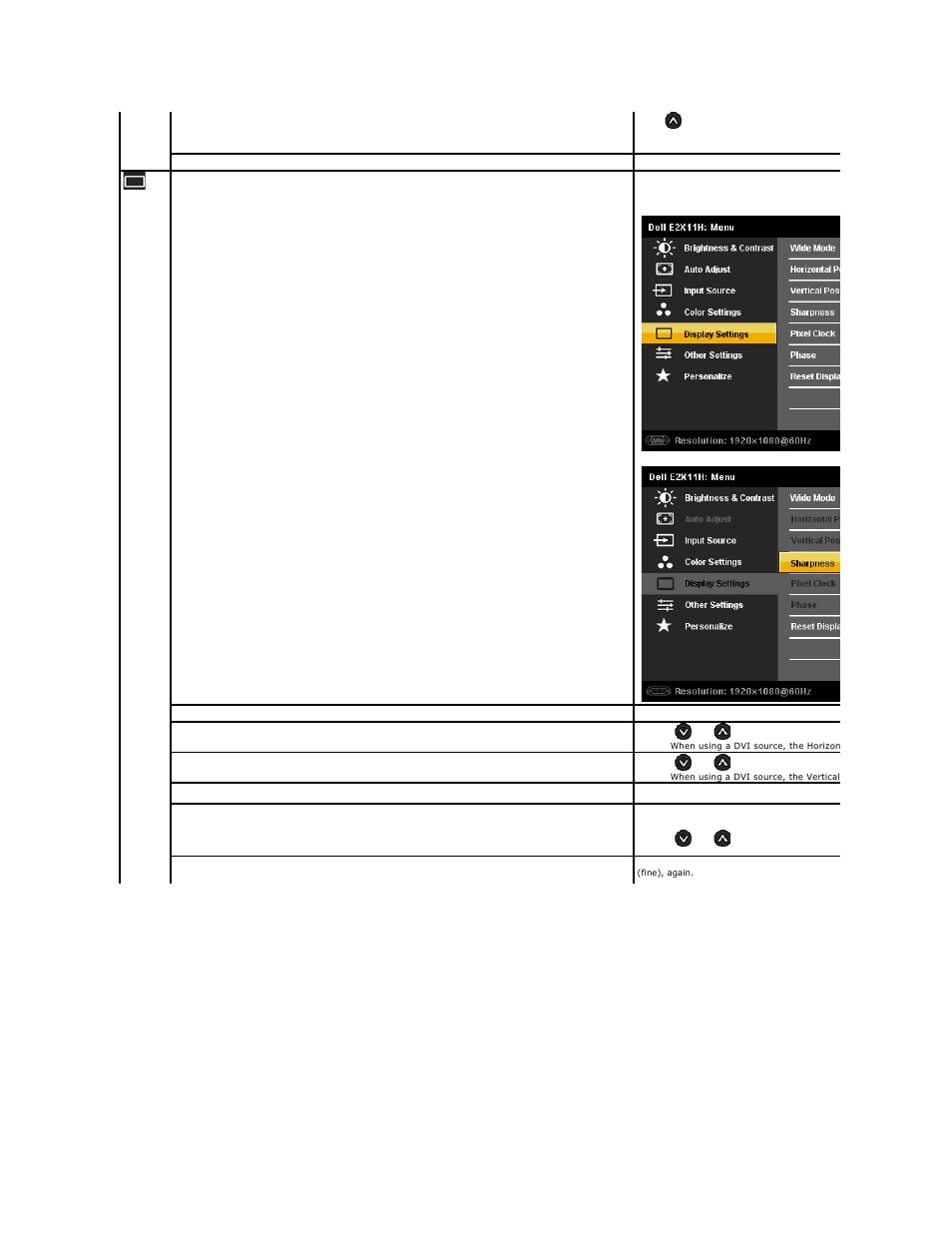 Dell E2311H Monitor User Manual | Page 24 / 33