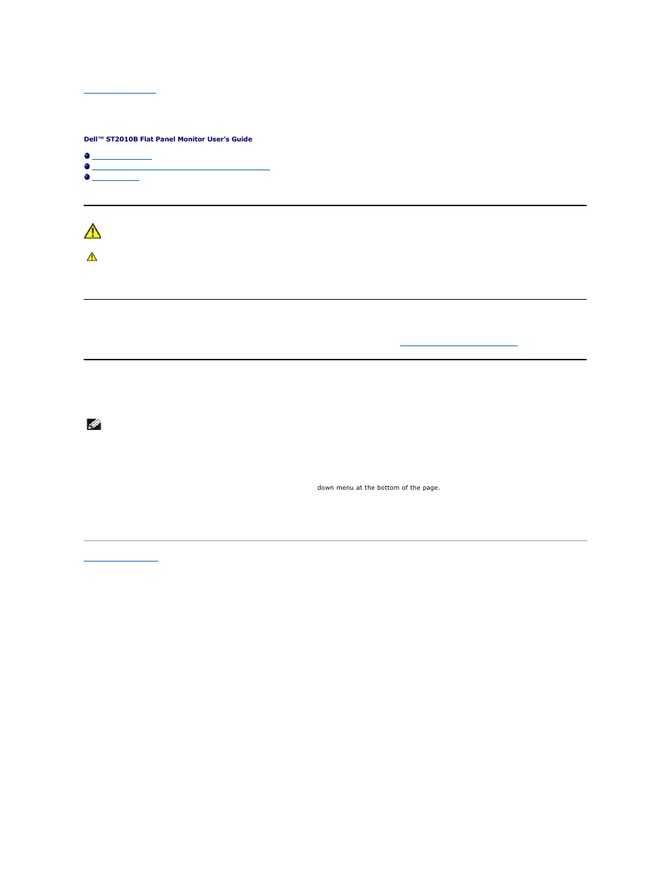 Appendix, Caution: safety instructions, Contacting dell | Dell ST2010B Flat Panel Monitor User Manual | Page 9 / 29