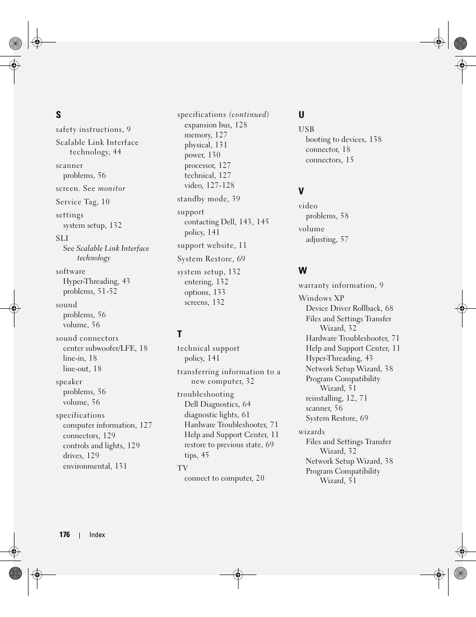 Dell XPS 700 Jet Black User Manual | Page 174 / 174