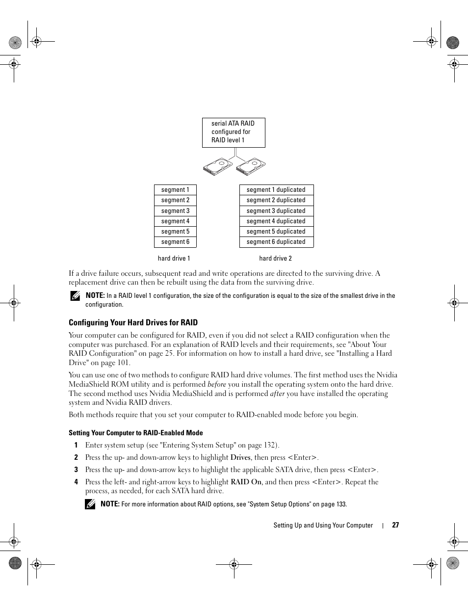 Configuring your hard drives for raid | Dell XPS 700 Jet Black User Manual | Page 25 / 174