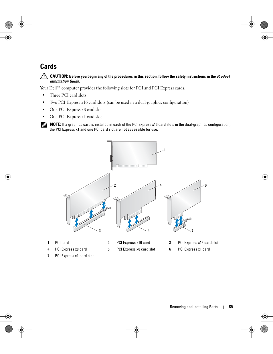 Cards | Dell XPS 700 Jet Black User Manual | Page 83 / 174