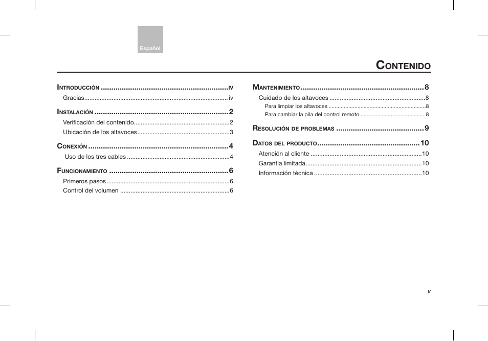 Ontenido | Bose Desktop Speaker User Manual | Page 19 / 44