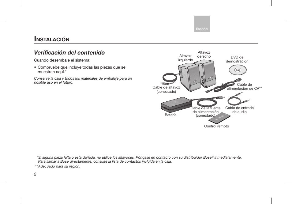 Bose Desktop Speaker User Manual | Page 20 / 44
