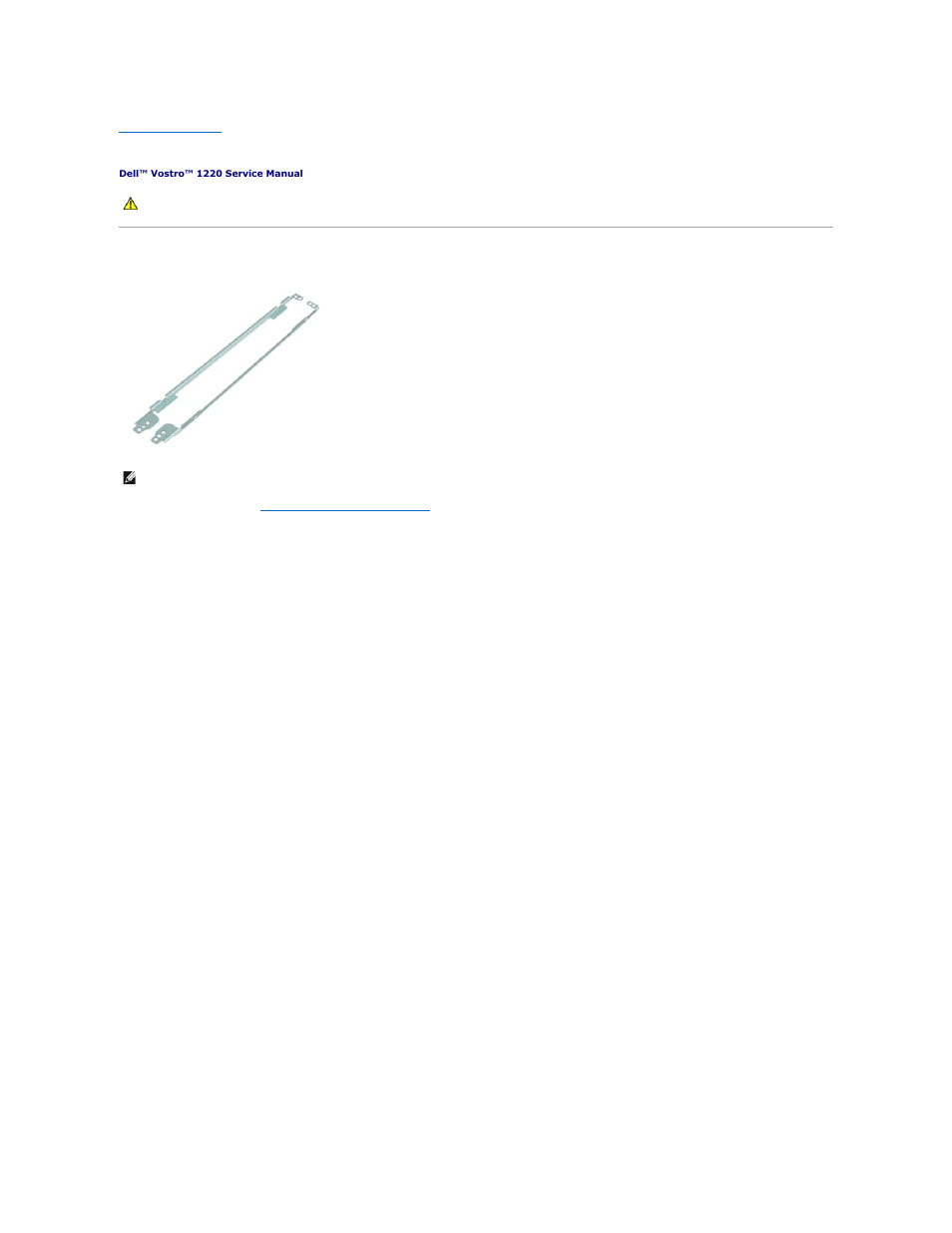 Lcd rails, Removing the lcd rails | Dell Vostro 1220 (Mid 2009) User Manual | Page 42 / 46